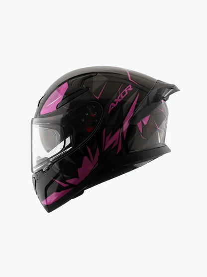 Axor Apex Hunter Gloss Black Pink Helmet L