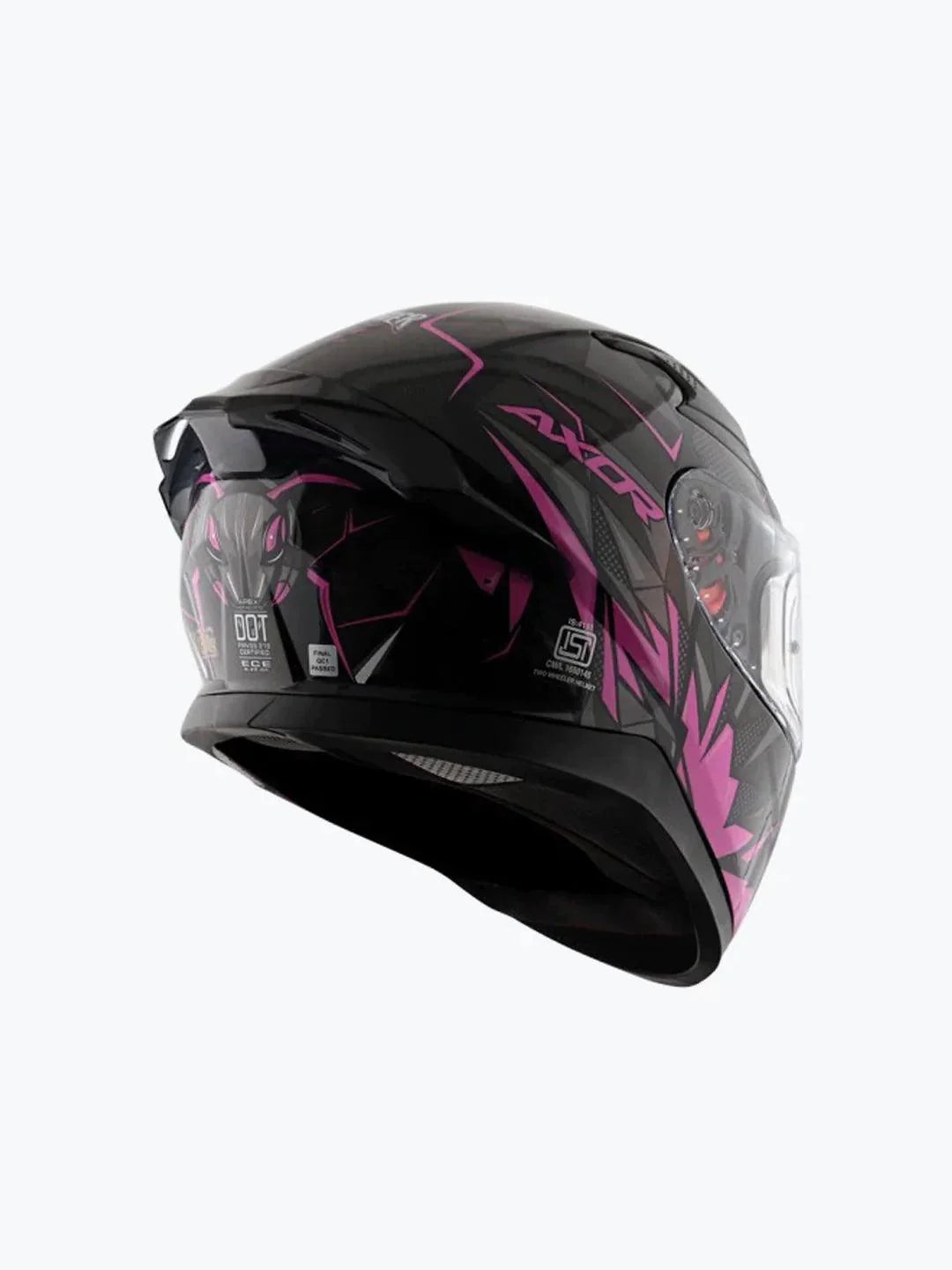 Axor Apex Hunter Gloss Black Pink Helmet L