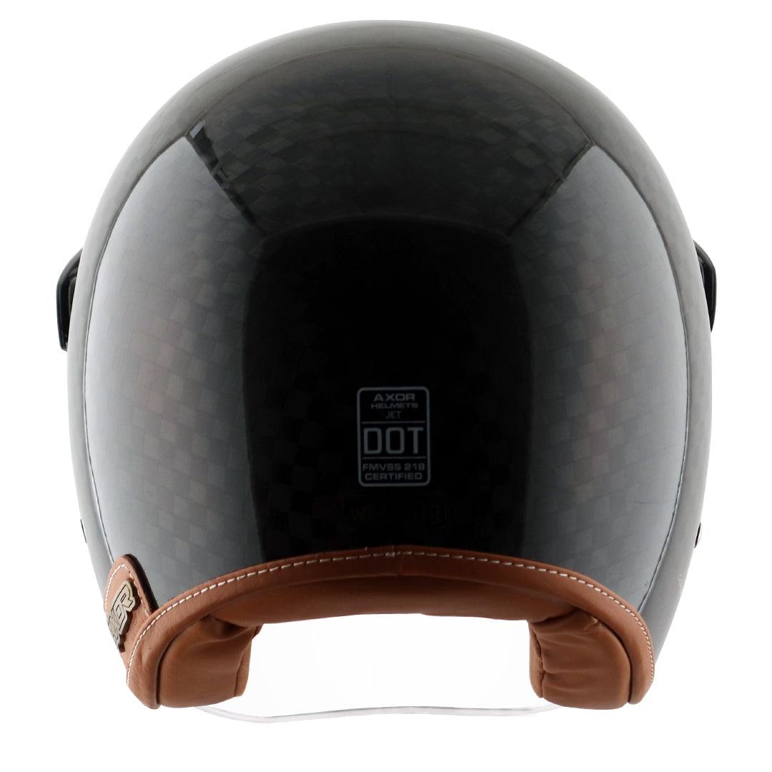 Axor Jet Carbon Big Checks helmet with bubble visor