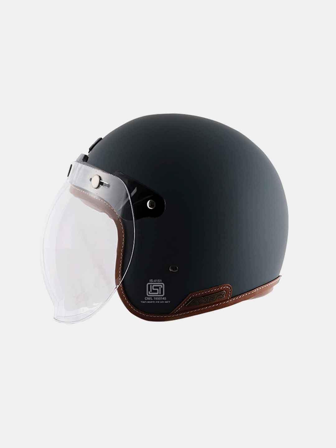 Axor Retro Jet Leather Dull Slate Helmet