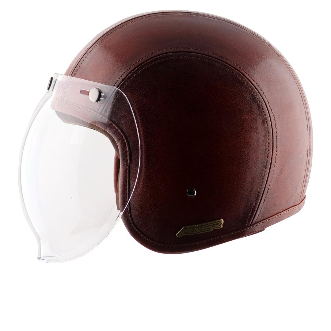 Axor Retro Jet Leather Helmet