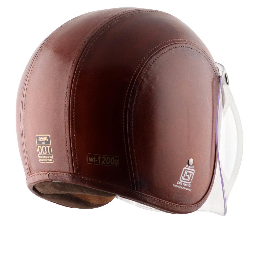 Axor Retro Jet Leather Helmet