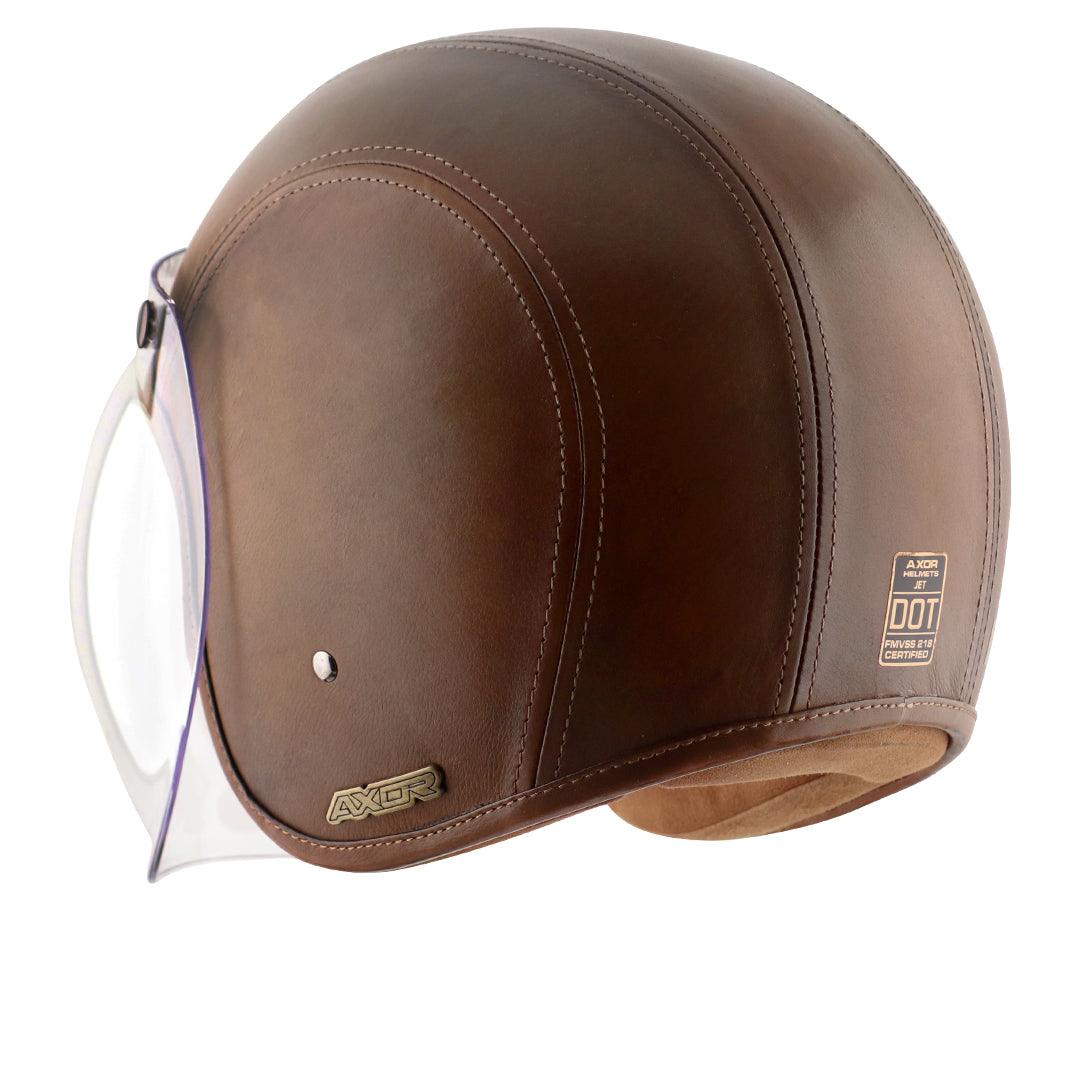 Axor Retro Jet Leather Helmet