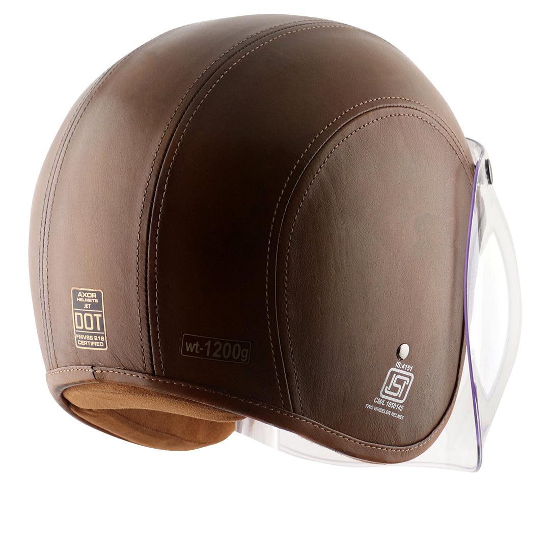 Axor Retro Jet Leather Helmet