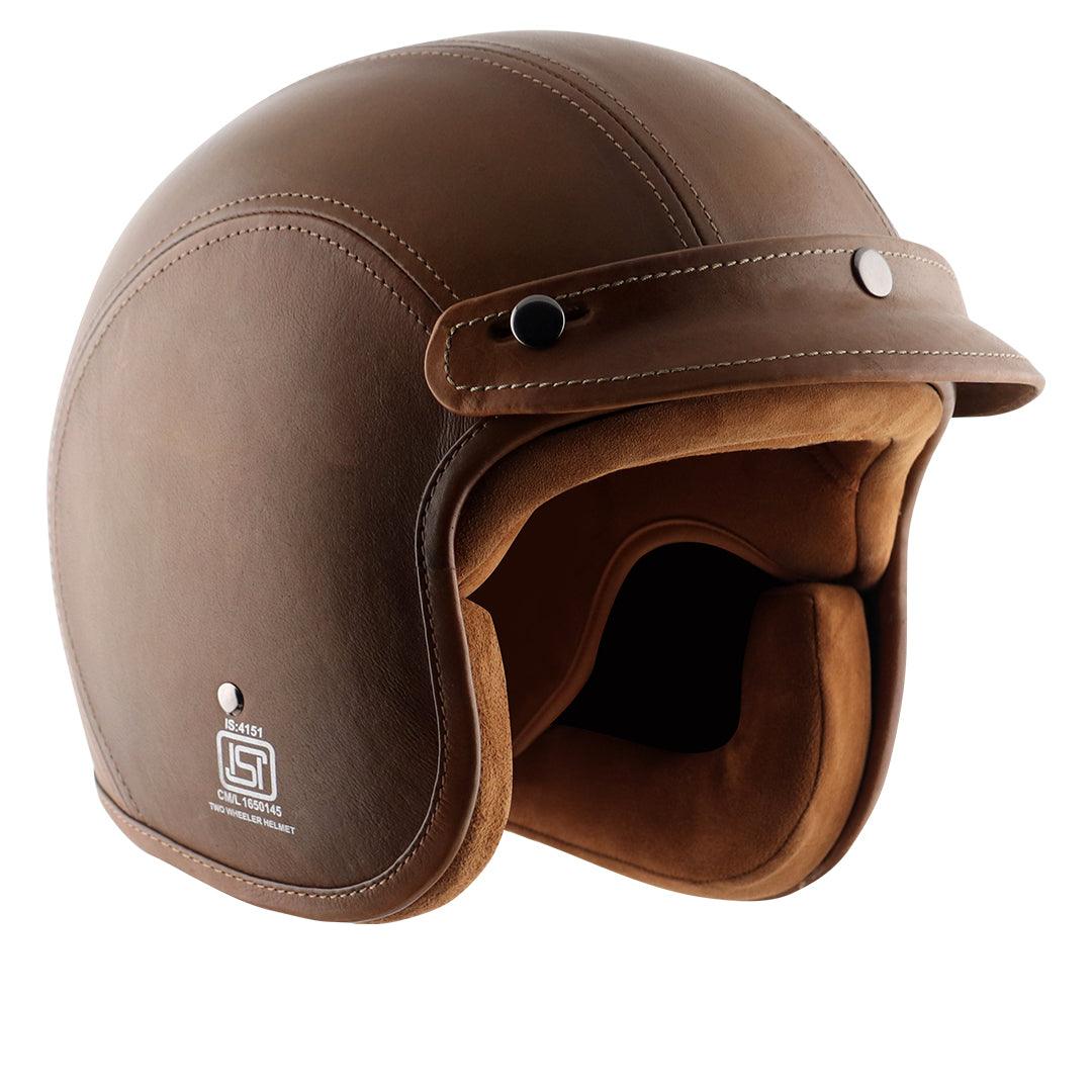 Axor Retro Jet Leather Helmet