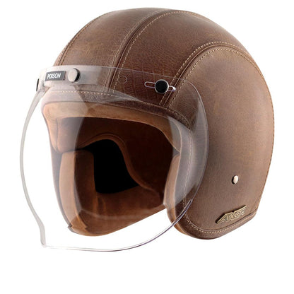 Axor Retro Jet Leather Helmet