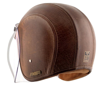 Axor Retro Jet Leather Helmet