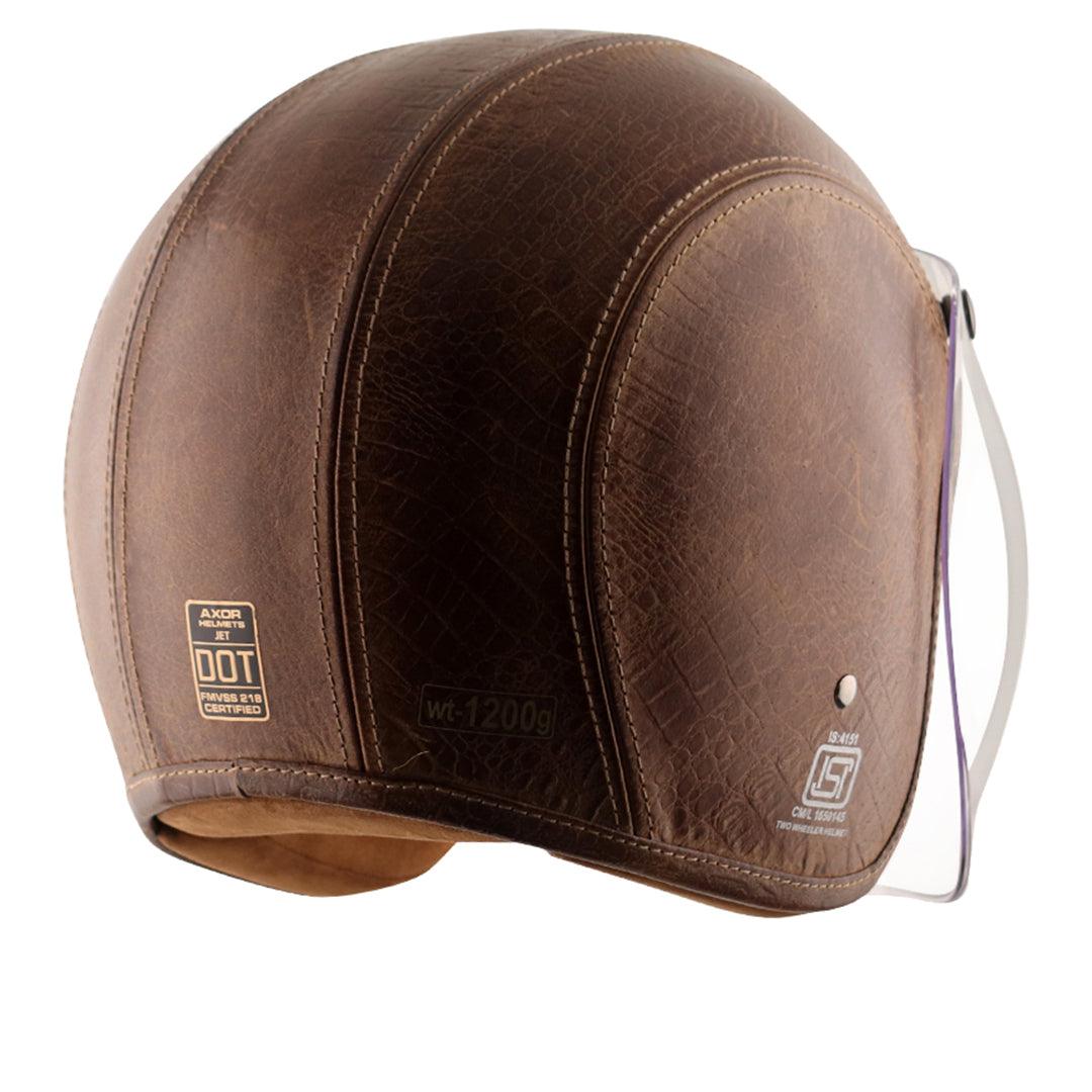 Axor Retro Jet Leather Helmet