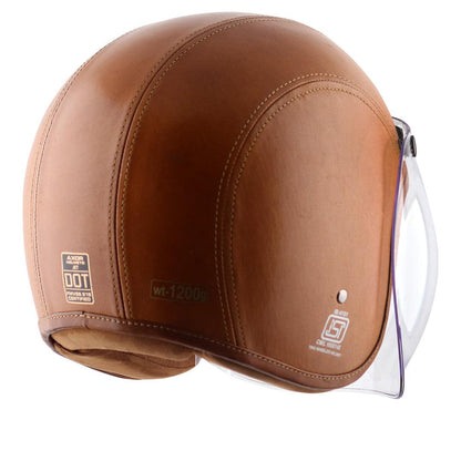 Axor Retro Jet Leather Helmet