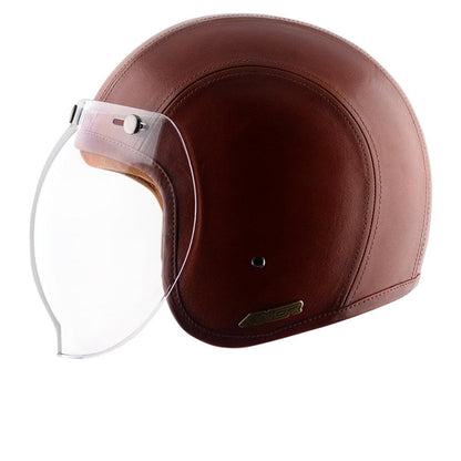 Axor Retro Jet Leather Helmet