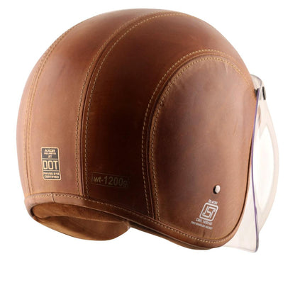 Axor Retro Jet Leather Helmet