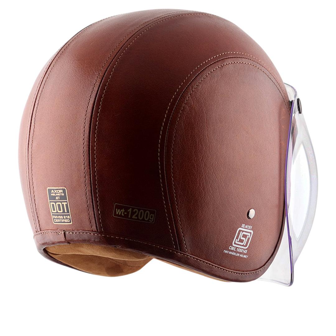 Axor Retro Jet Leather Helmet