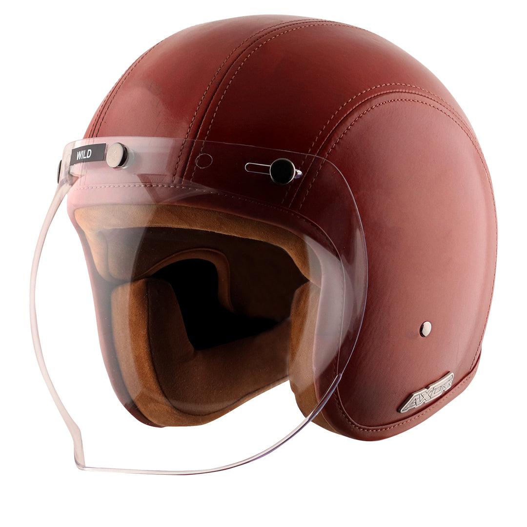 Axor Retro Jet Leather Helmet