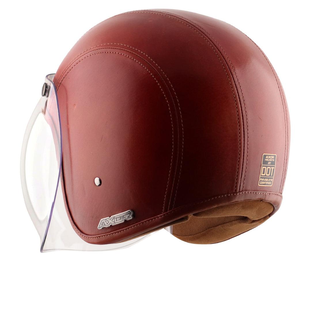 Axor Retro Jet Leather Helmet