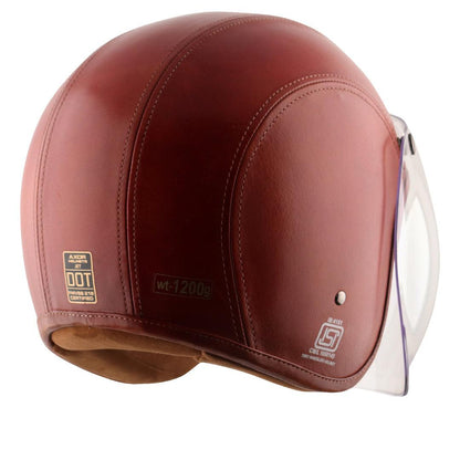 Axor Retro Jet Leather Helmet