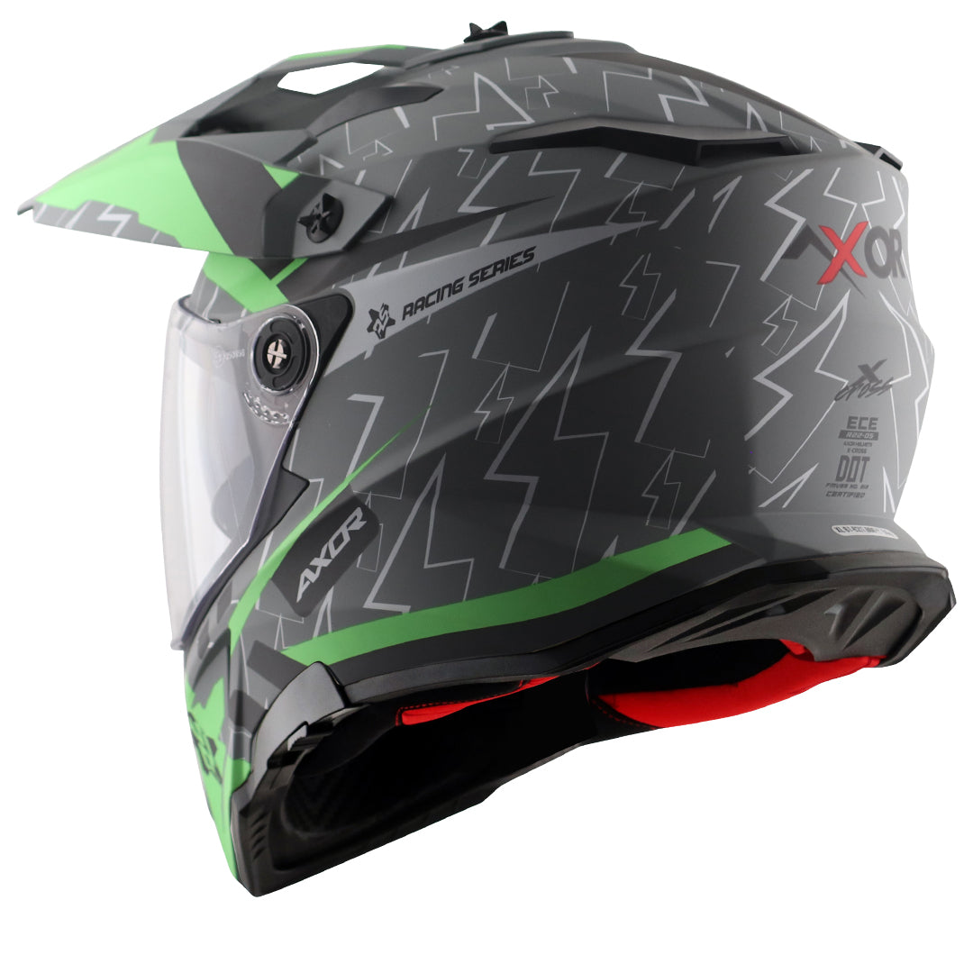 Axor X-Cross Flash Dual Visor Helmet