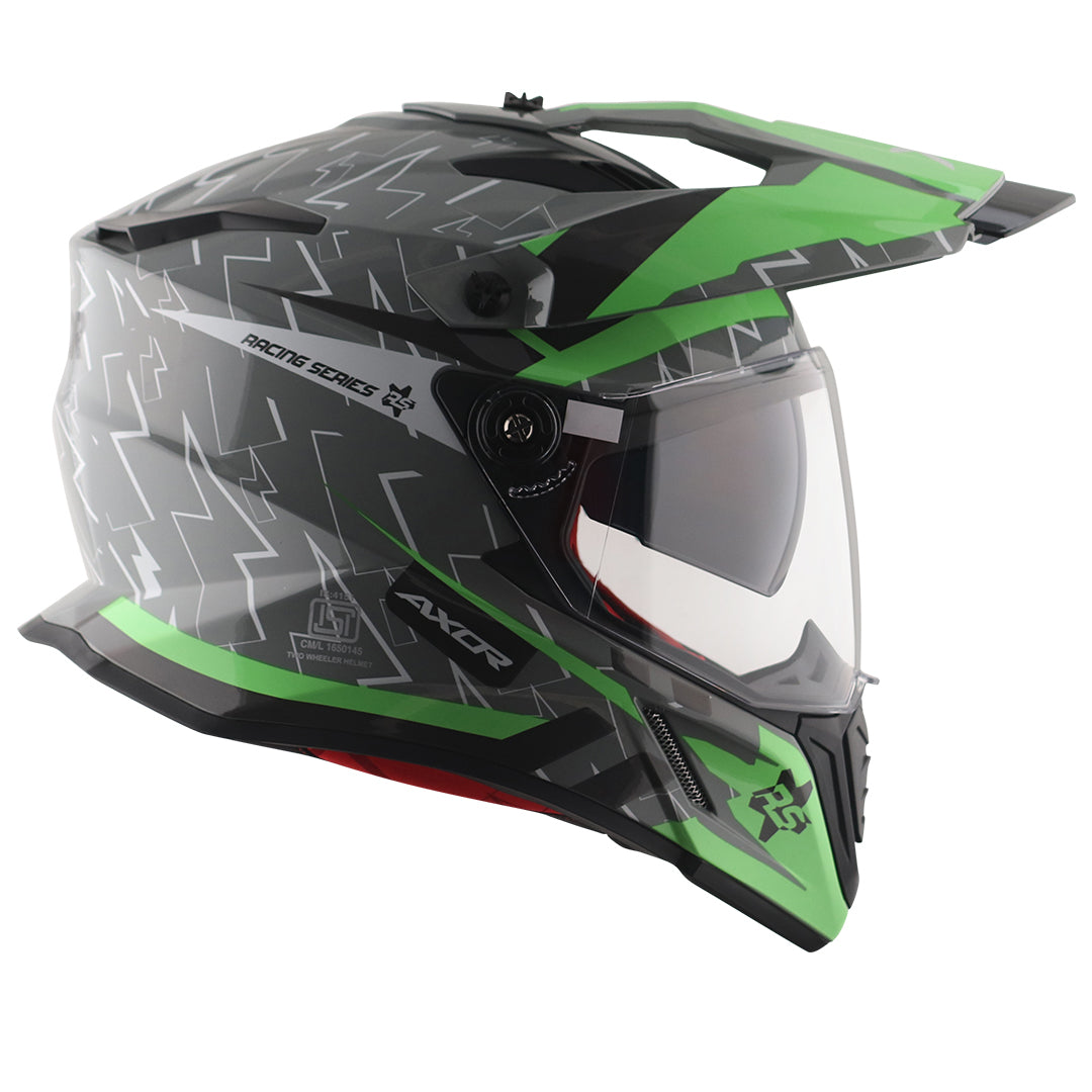 Axor X-Cross Flash Dual Visor Helmet