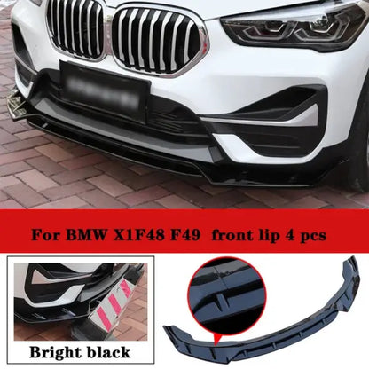 For BMW X1 Body Kit BMW F48 F49 Spoiler Front Lip Side Skirt Diffuser Fender Rearview Mirror Cover Modification Black BODY Samurai