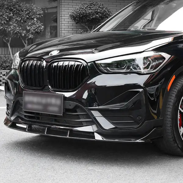 For BMW X1 Body Kit BMW F48 F49 Spoiler Front Lip Side Skirt Diffuser Fender Rearview Mirror Cover Modification Black BODY Samurai