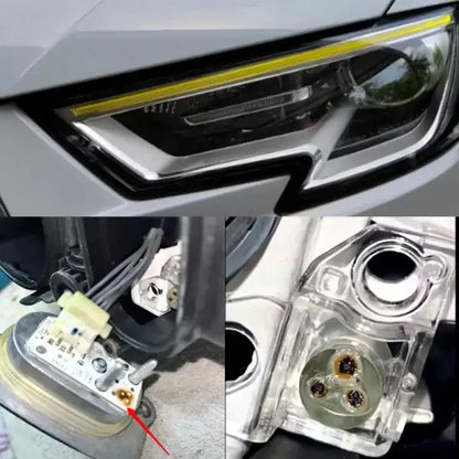 Car Craft Compatible With Audi A3 S3 Rs3 Xenon 2017-2021 Headlight Drl Daytime Running Light Led Light Angel Eyes Control Unit Turn Signal Cornering Indicator Light Module 8v0998473 Left Xenon