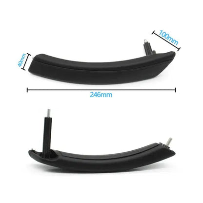 Car Craft Compatible With Bmw 5 Series E60 E61 2006-2010 Front Left Pessender Side Inner Door Pull Handle Assembly 51416983667 Black