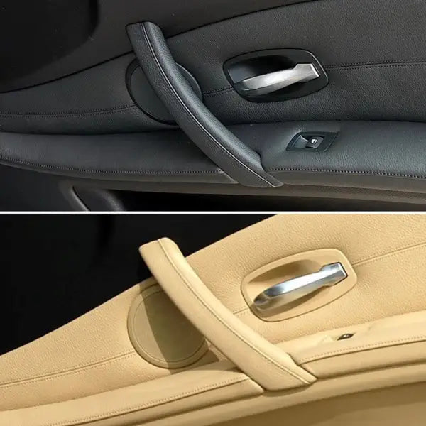 Car Craft Compatible With Bmw 5 Series E60 E61 2006-2010 Front Left Pessender Side Inner Door Pull Handle Assembly 51416983669 Beige