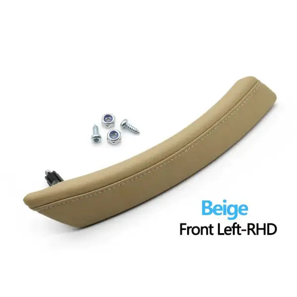 Car Craft Compatible With Bmw 5 Series E60 E61 2006-2010 Front Left Pessender Side Inner Door Pull Handle Assembly 51416983669 Beige