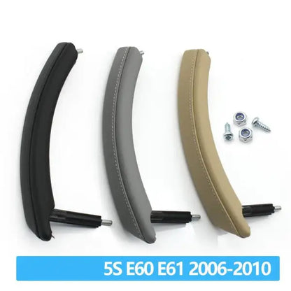 Car Craft Compatible With Bmw 5 Series E60 E61 2006-2010 Front Left Pessender Side Inner Door Pull Handle Assembly 51416983669 Beige