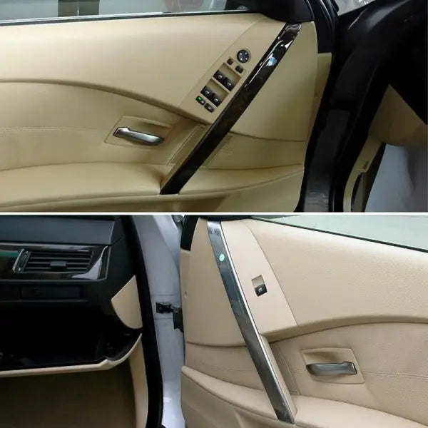 Car Craft Compatible With Bmw 5 Series M5 E60 2004-2006 Interior Door Grip Handle Trim Cover Silver 417076297 417076298 427079441 427079442 Usa