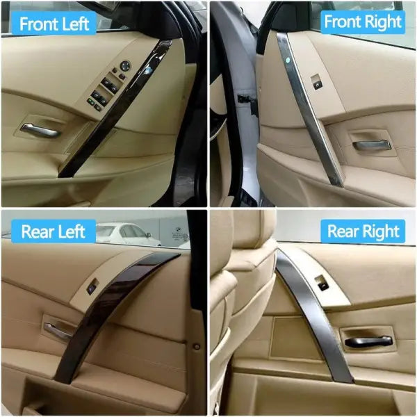 Car Craft Compatible With Bmw 5 Series M5 E60 2004-2006 Interior Door Grip Handle Trim Cover Matte Chrome 417076299 417076300 417076300 427079444 Usa