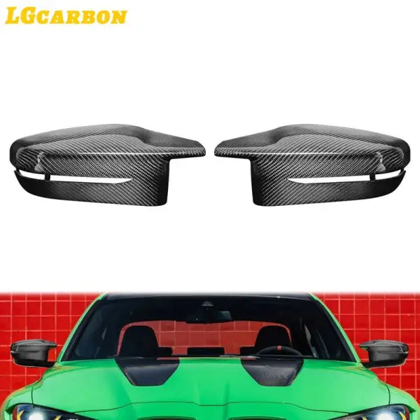 Car Craft Compatible With Bmw M2 G87 2023+ M3 G80 2021+ M4 G82 2021+ G82 G83 G42 G46 Real Carbon Fiber Mirror Cover