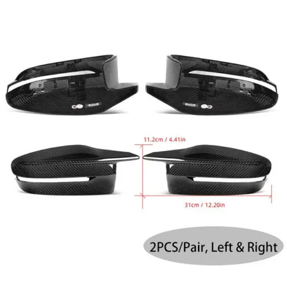 Car Craft Compatible With Bmw M2 G87 2023+ M3 G80 2021+ M4 G82 2021+ G82 G83 G42 G46 Real Carbon Fiber Mirror Cover