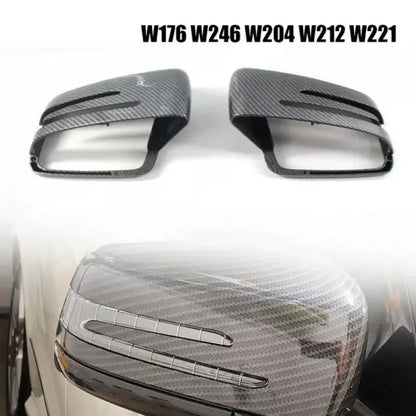 Car Craft Compatible With Mercedes B A Class W176 13-18 W246 12-18 C Class W204 08-14 E Class W212 10-15 S Class W221 09-13 Gla Cla W117 W156 14-18 Rear View Side Mirror Covers Real Carbon Fiber A