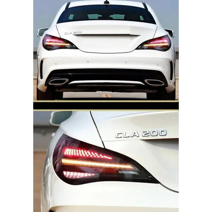 Car Craft Compatible With Mercedes Benz Cla W117 2014-2019 Tail Lamp Light Taillight Taillamp Led Style For Xenon Light Smoke