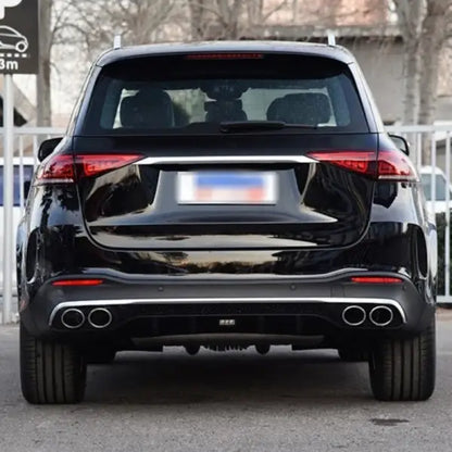 Car Craft Compatible With Mercedes Benz Gle Gls W167 X167 C167 Gle53 Gls53 Amg 2019+ Rear Diffuser Bumper Spoiler Splitters Exhaust Muffler Tips Pp Accessories Black Tips Zst-240