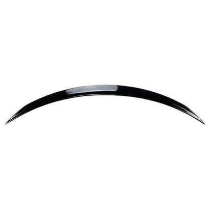 Car Craft Compatible With Mercedes C Class W205 Coupe 2015-2022 Rear Trunk Mid Wing Lip Splitter Skirts Flag Spoiler Amg Style Zst-292 Gb Glossy Black