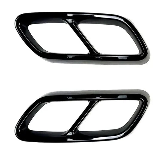 Car Craft Compatible With Mercedes C Class W206 2022+ Exhaust Pipe Tip Cover Muffler Zst-278 Gb Glossy Black