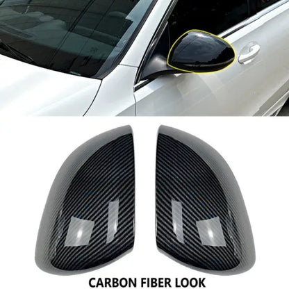 Car Craft Compatible With Mercedes C Class W206 2022+ Rear View Side Mirror Cover Zst-267 Cf Carbon Fiber Look