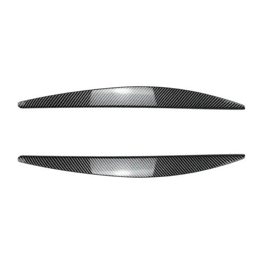 Car Craft Compatible With Skoda Octavia Mk3 2015-2017 Front Headlight Eyebrow Lip Splitter Skirts Flag Zst-464 Cf Carbon Fiber Look