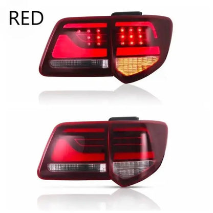 Car Craft Compatible With Toyota Fortuner 2012-2015 Rear Tail Light Taillight Tail Lamp Benz Style Red