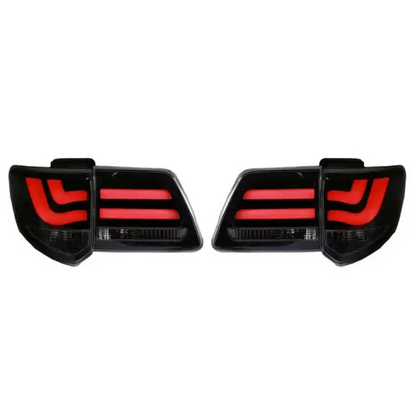 Car Craft Compatible With Toyota Fortuner 2012-2015 Rear Tail Light Taillight Tail Lamp Bm Style Smoke