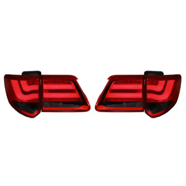 Car Craft Compatible With Toyota Fortuner 2012-2015 Rear Tail Light Taillight Tail Lamp Bm Style Red Smoke