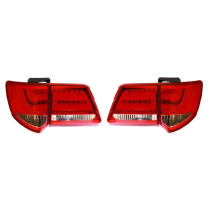 Car Craft Compatible With Toyota Fortuner 2012-2015 Rear Tail Light Taillight Tail Lamp Bm Style Red