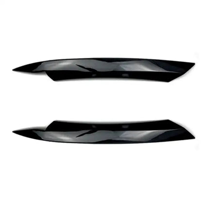 Car Craft Compatible With Volkswagen Passat B7 2011-2014 Front Headlight Eyebrow Lip Splitter Skirts Flag Zst-141 Gb Glossy Black