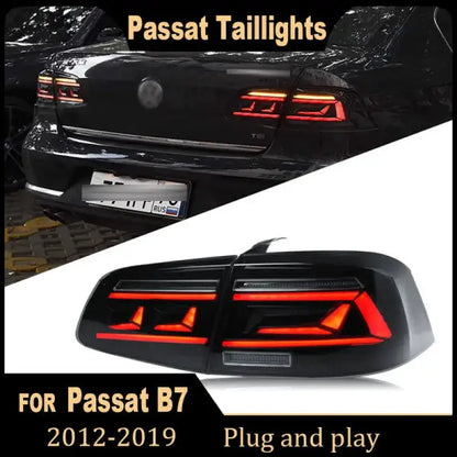 Car Craft Compatible With Volkswagen Vw Passat Magotan B7 2011-2015 Car Upgraded Led Rear Lamp Taillight Tail Light Smoke