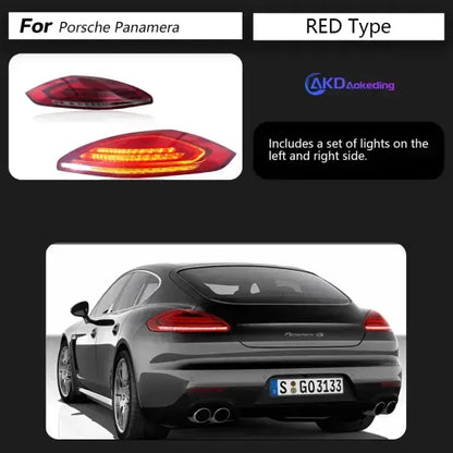 Car LED Rear Lamps for Porsche Panamera Taillights 970.1 2010-2013 Start-Up Dynamic Lights Turn Signal