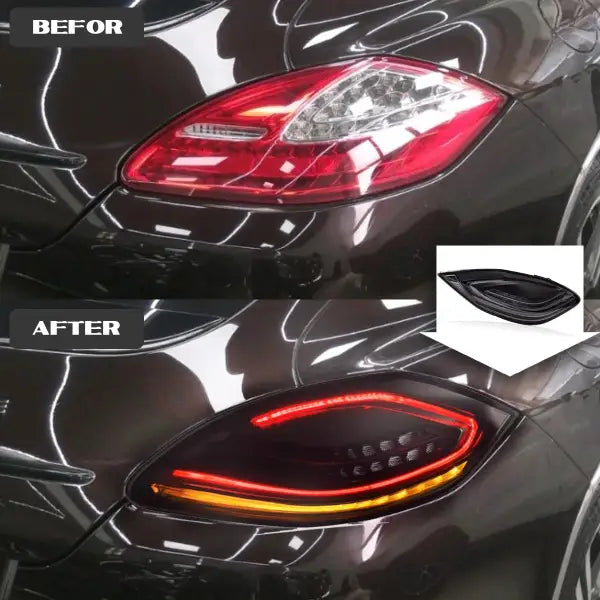 Car LED Rear Lamps for Porsche Panamera Taillights 970.1 2010-2013 Start-Up Dynamic Lights Turn Signal