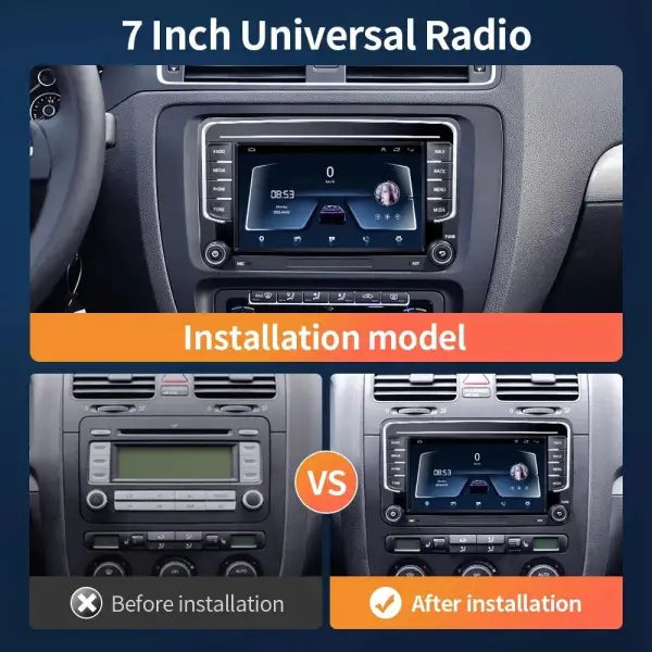 Car Radio 7" GPS for VW / Volkswagen Skoda Octavia Golf 5 6 Touran Passat B6 Polo Jetta 2Din Touch Screen Android Radio Player