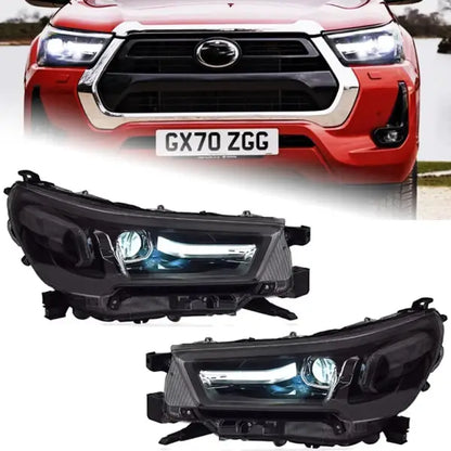 Car Styling Head Lamp for HILUX REVO ROCCO LED Headlight 2021-2024 Headlights HILUX DRL Turn Signal High