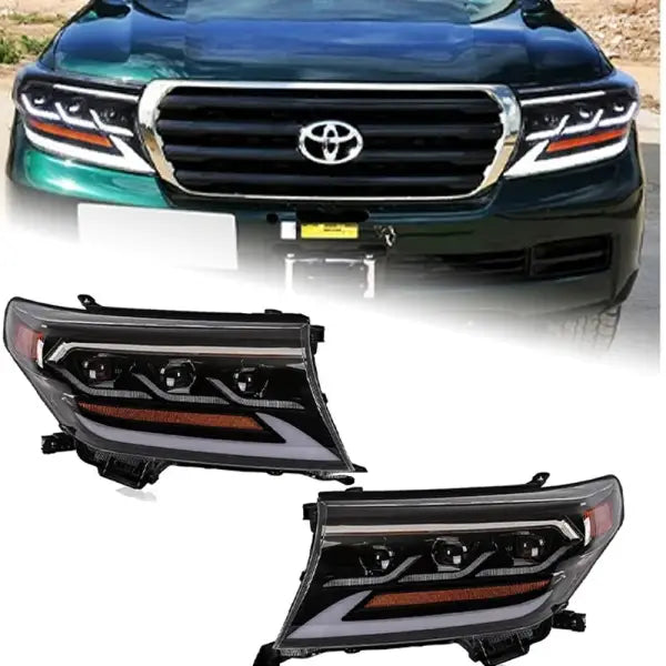 Car Styling Head Lamp for Toyota Land Cruiser LC200 2008-2015 DRL Head Lamp FJ200 Turn Signal Full LED